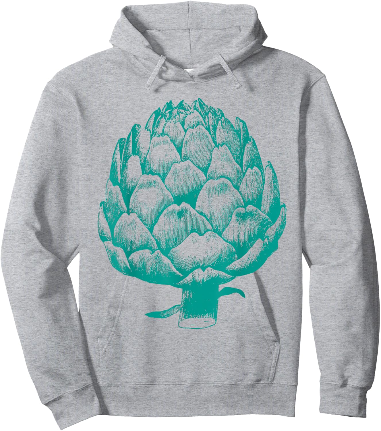 Huge Giant Artichoke Graphic Vegetable Hoodie - Hoodie | Ash