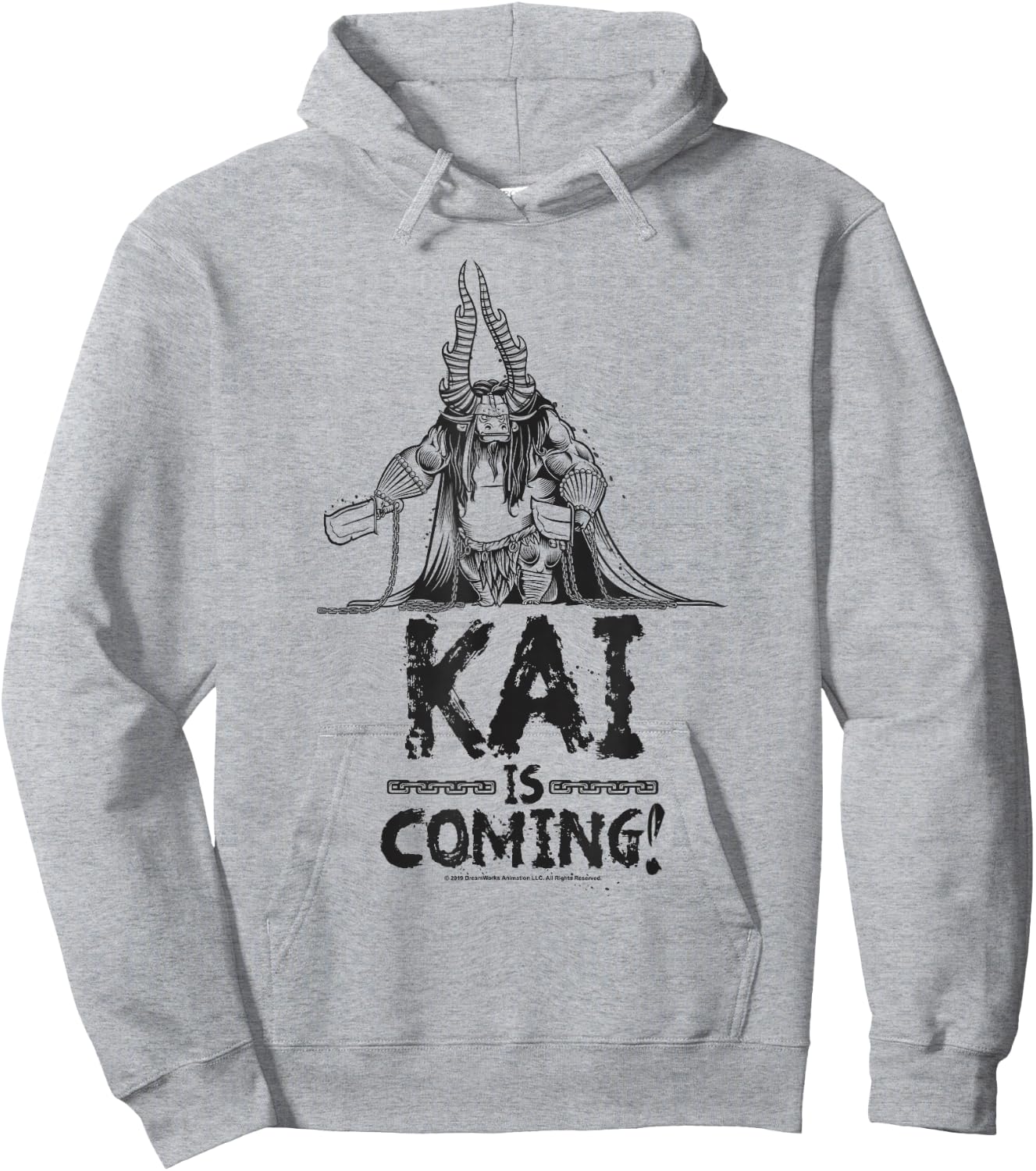 Kung Fu Panda Kai Is Coming Sketch Portrait Hoodie - Hoodie | Ash