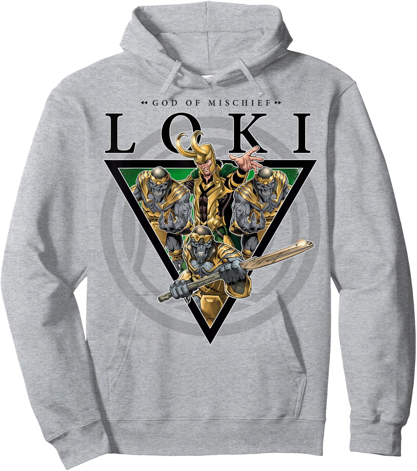 Marvel Loki The Master of Mischief & Entourage Hoodie - Hoodie | Ash
