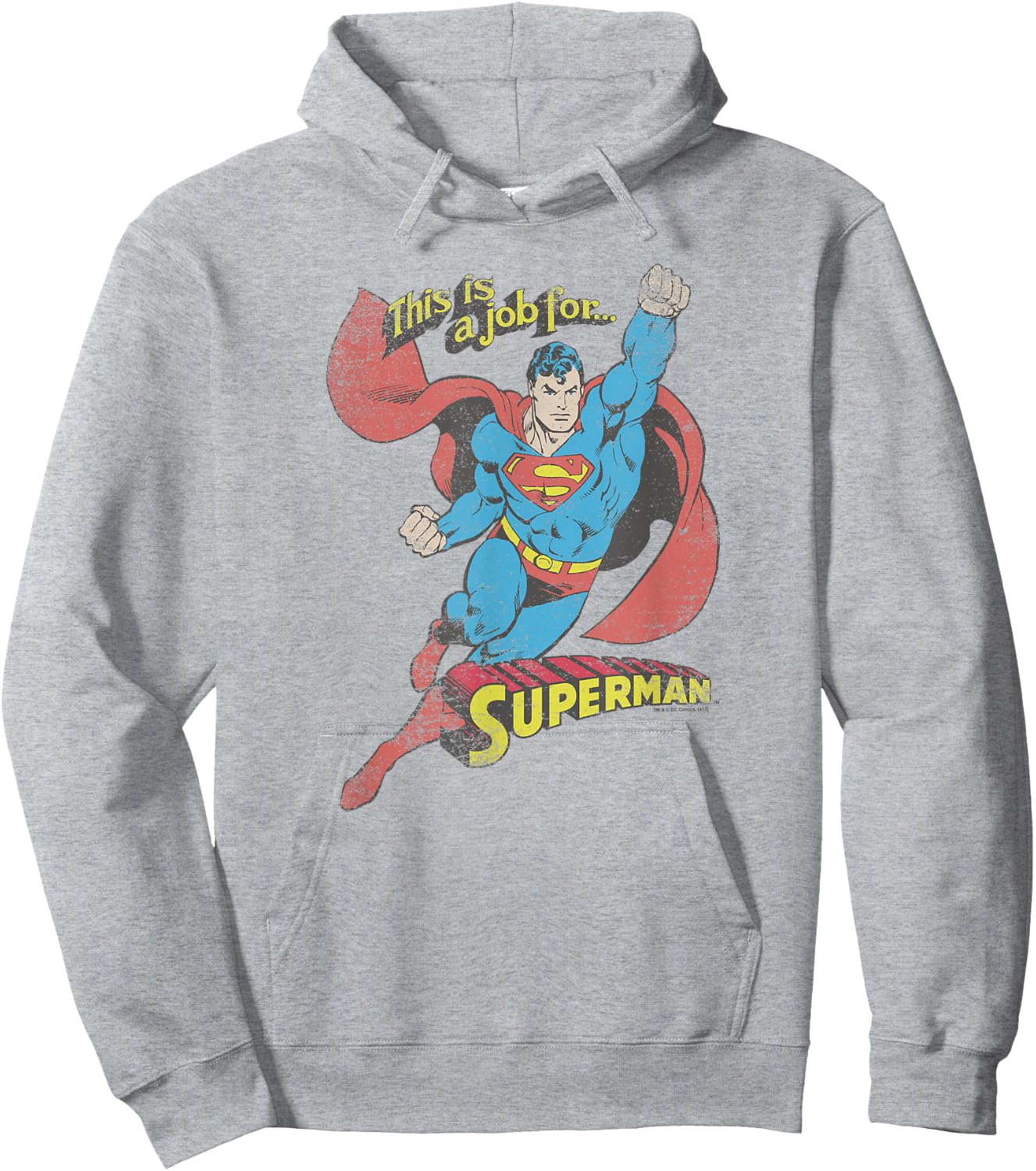 Superman On The Job Hoodie - Hoodie | Ash