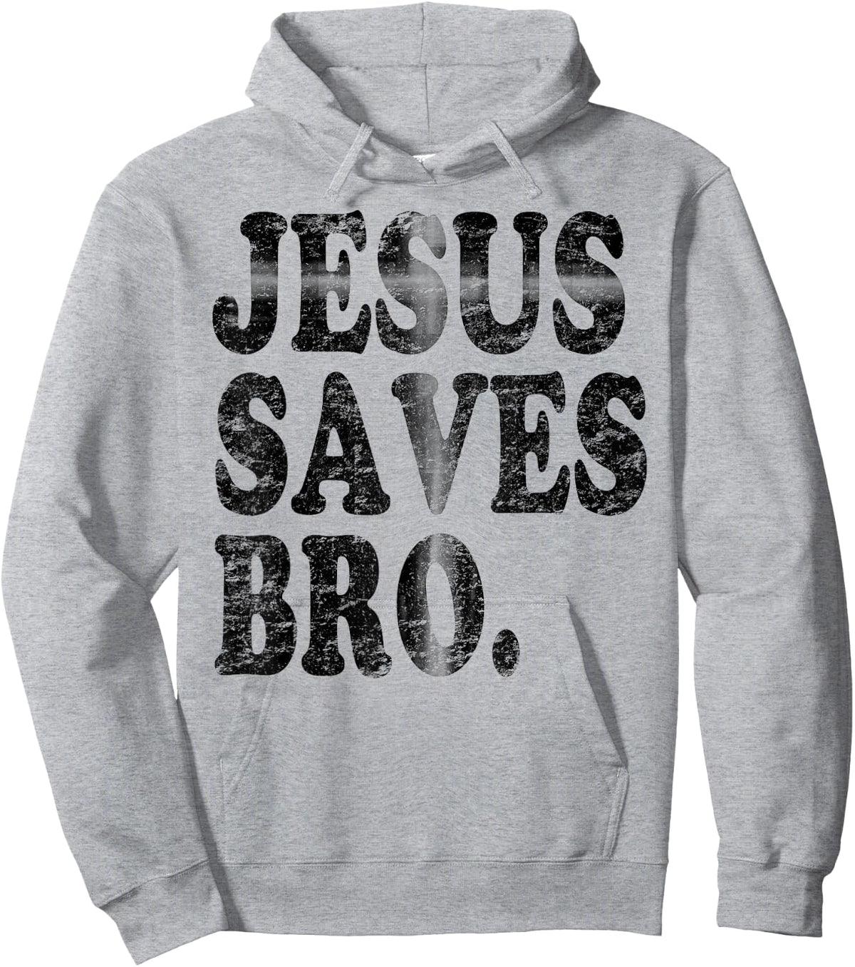 Jesus Saves Bro Vintage Hidden Christian Cross Hoodie - Hoodie | Ash