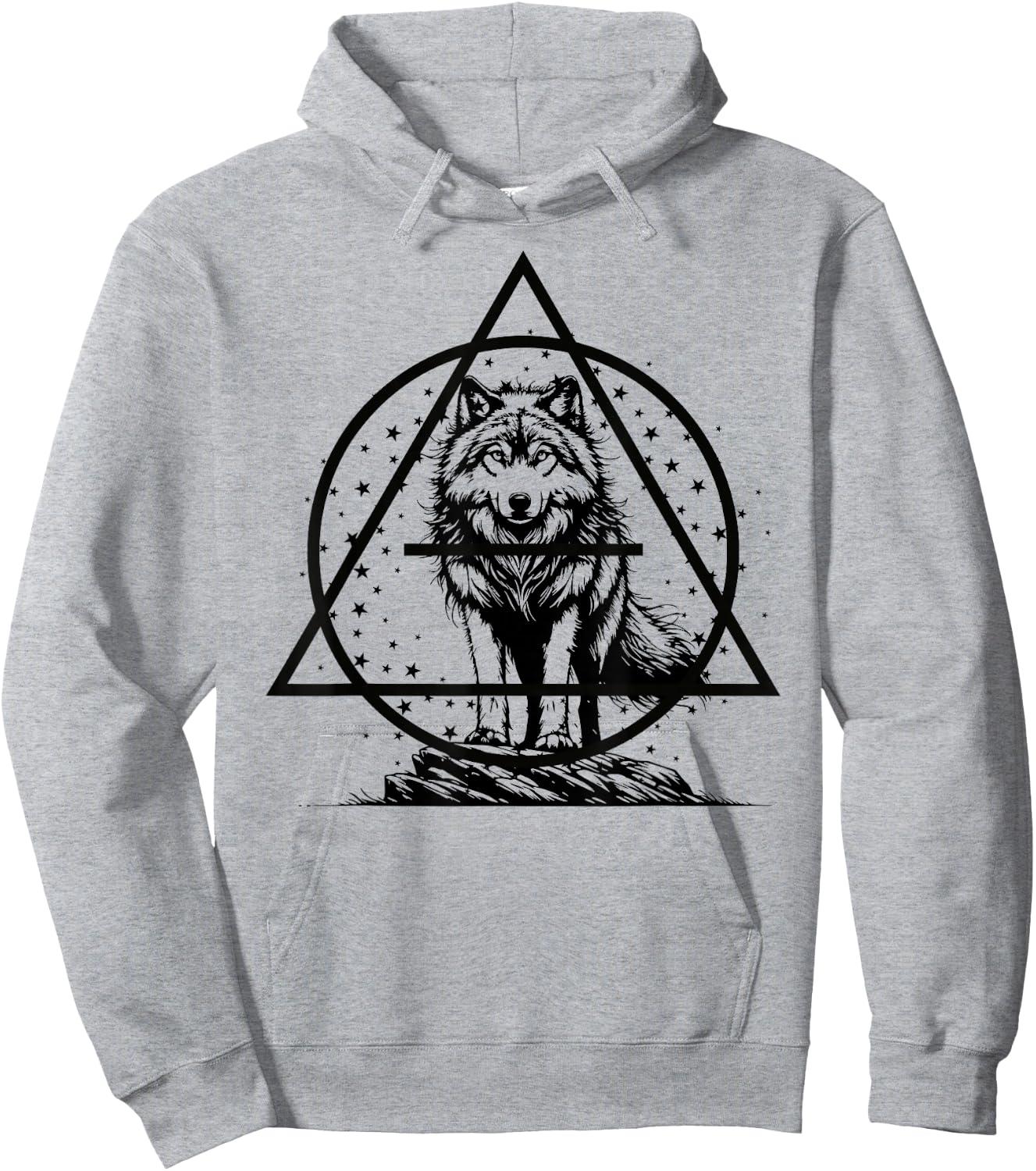 Therian Wolf Theta Delta Symbol Hoodie - Hoodie | Ash