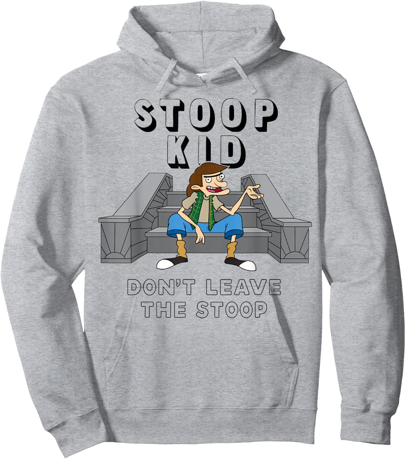 Nickelodeon Hey Arnold's Stoop Kid Graphic Hoodie - Hoodie | Ash