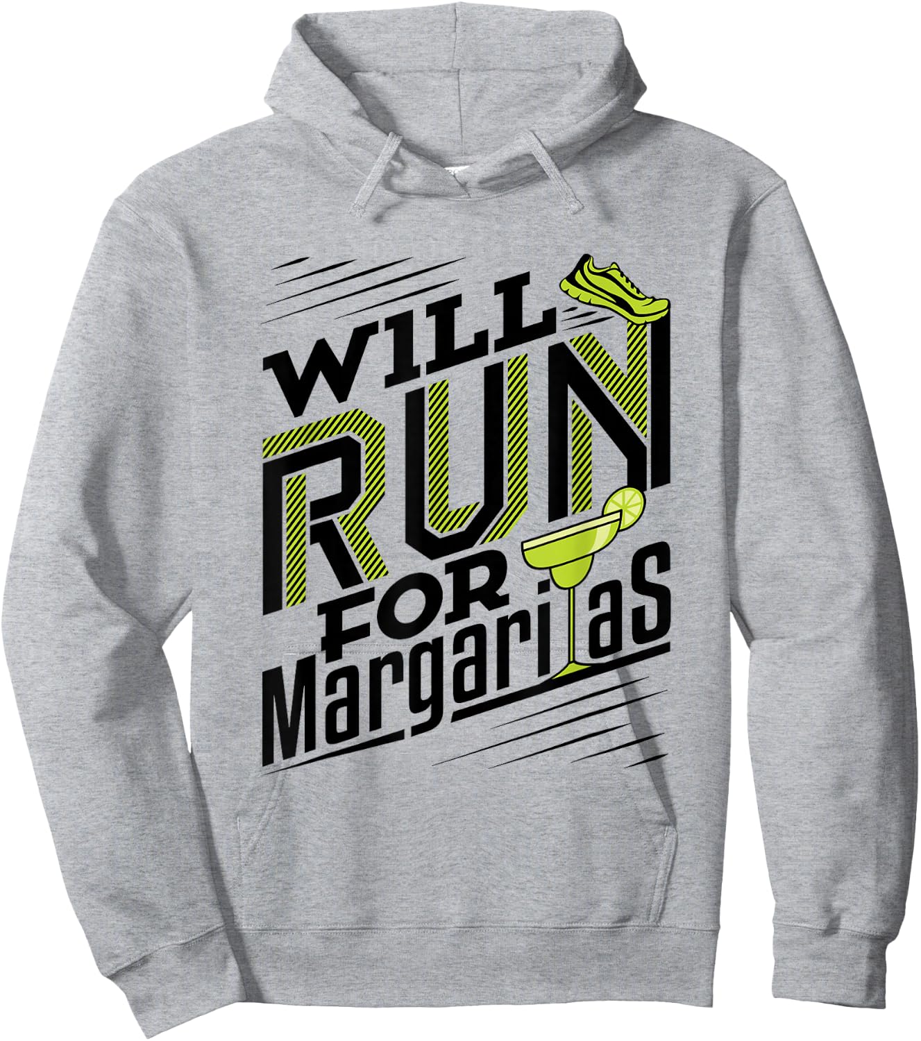 Will Run for Margaritas - Runner Running Hoodie - Hoodie | Ash