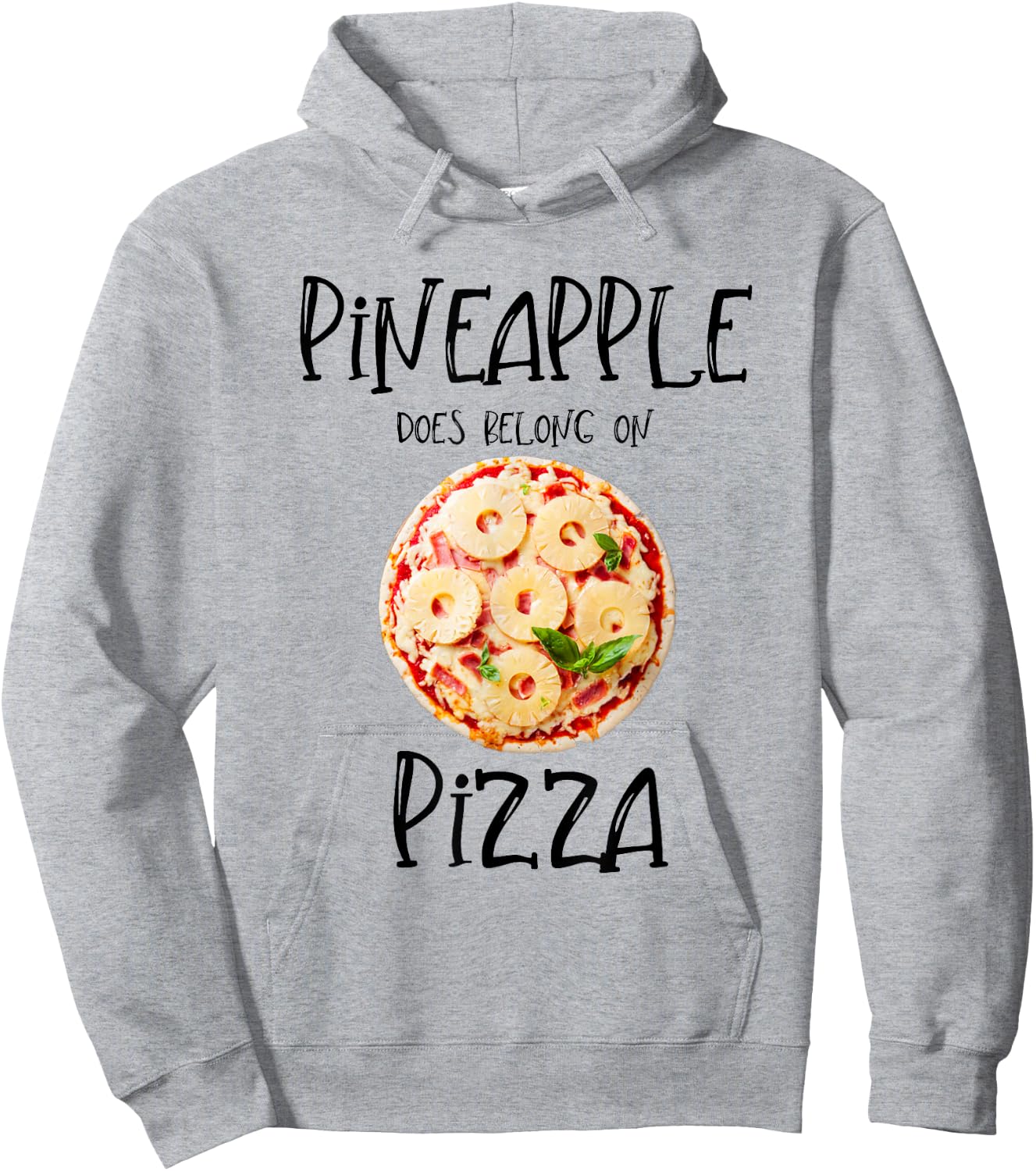 Pineapple Does Belong On Pizza Hawaiian Pizza Hoodie - Hoodie | Ash