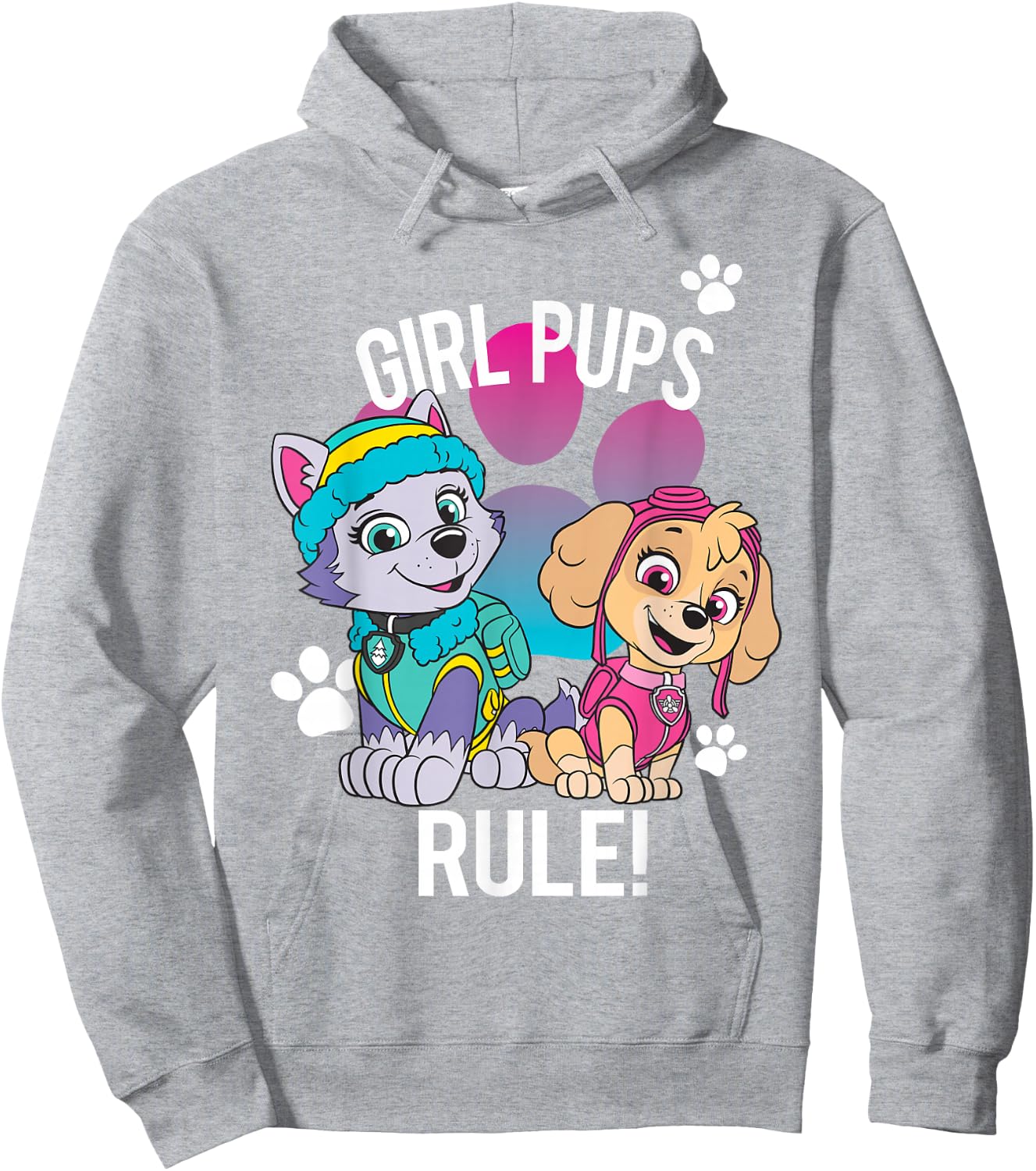 Paw Patrol Girl Pups Rule! Hoodie - Hoodie | Ash
