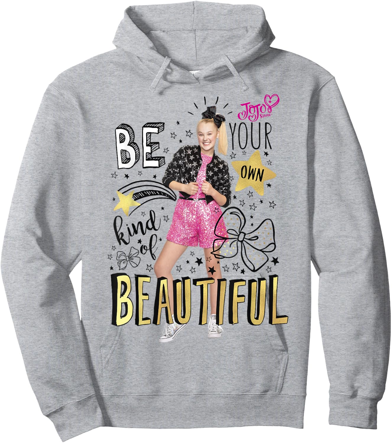 JoJo Siwa Be Your Own Kind of Beautiful Graphic Hoodie - Hoodie | Ash