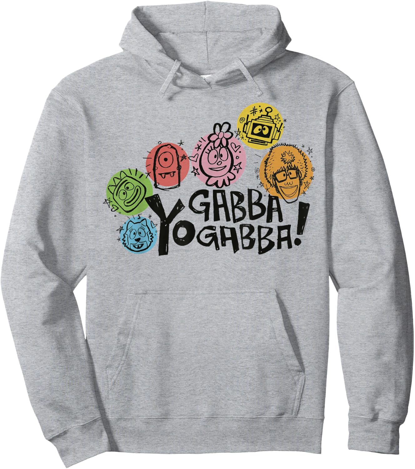 Yo Gabba Gabba - Sketch Hoodie - Hoodie | Ash
