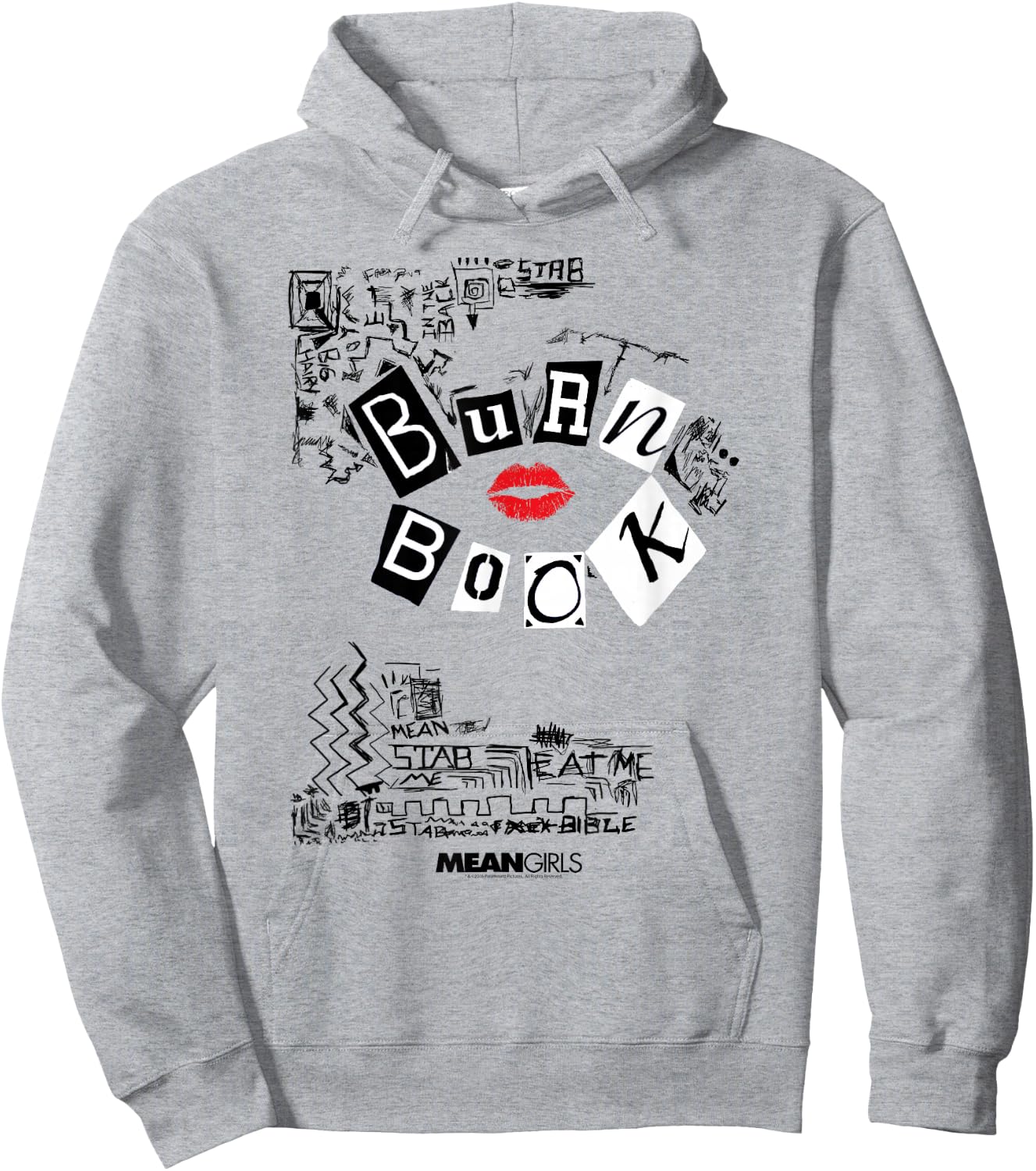 Mean Girls Burn Book with Doodles Y2K Movie Hoodie - Hoodie | Ash