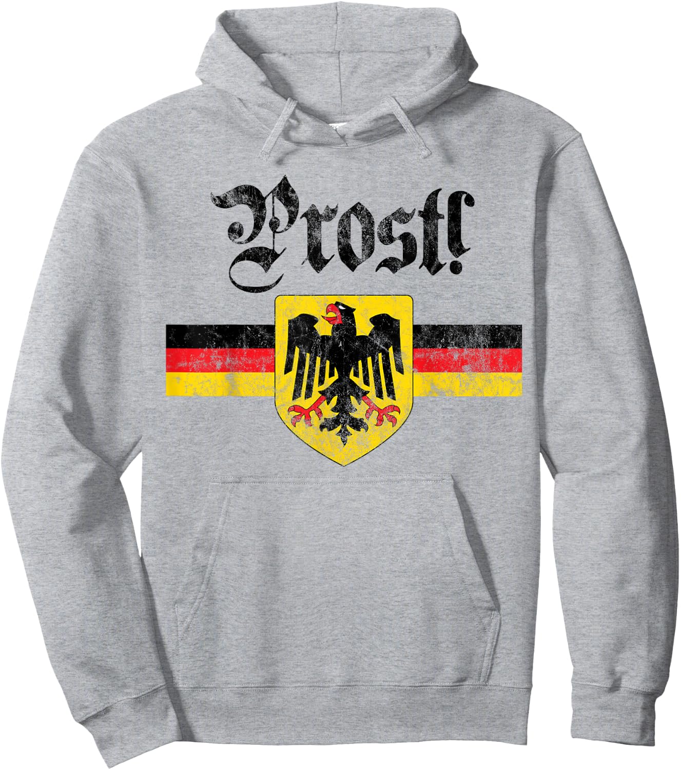 Prost! German Coat of Arms Oktoberfest Hoodie - Hoodie | Ash