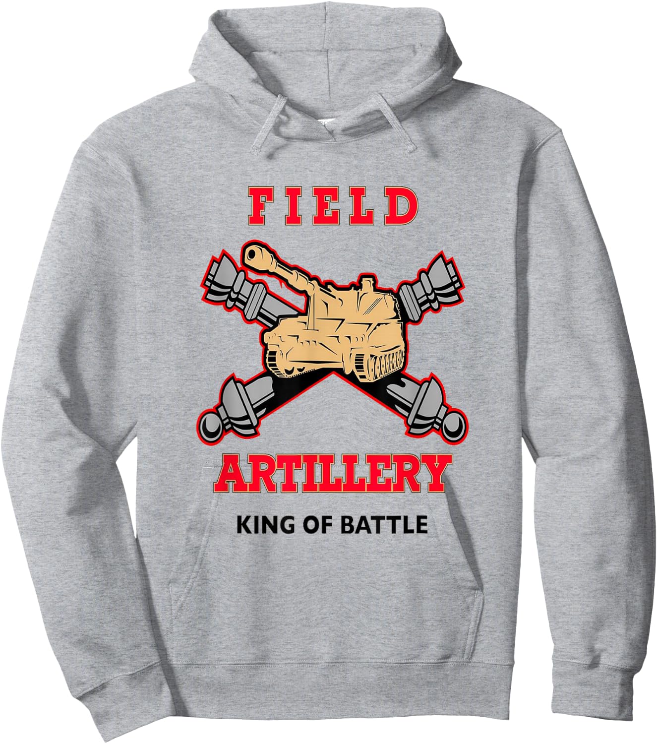 Field Artillery - King of Battle Hoodie - Hoodie | Ash