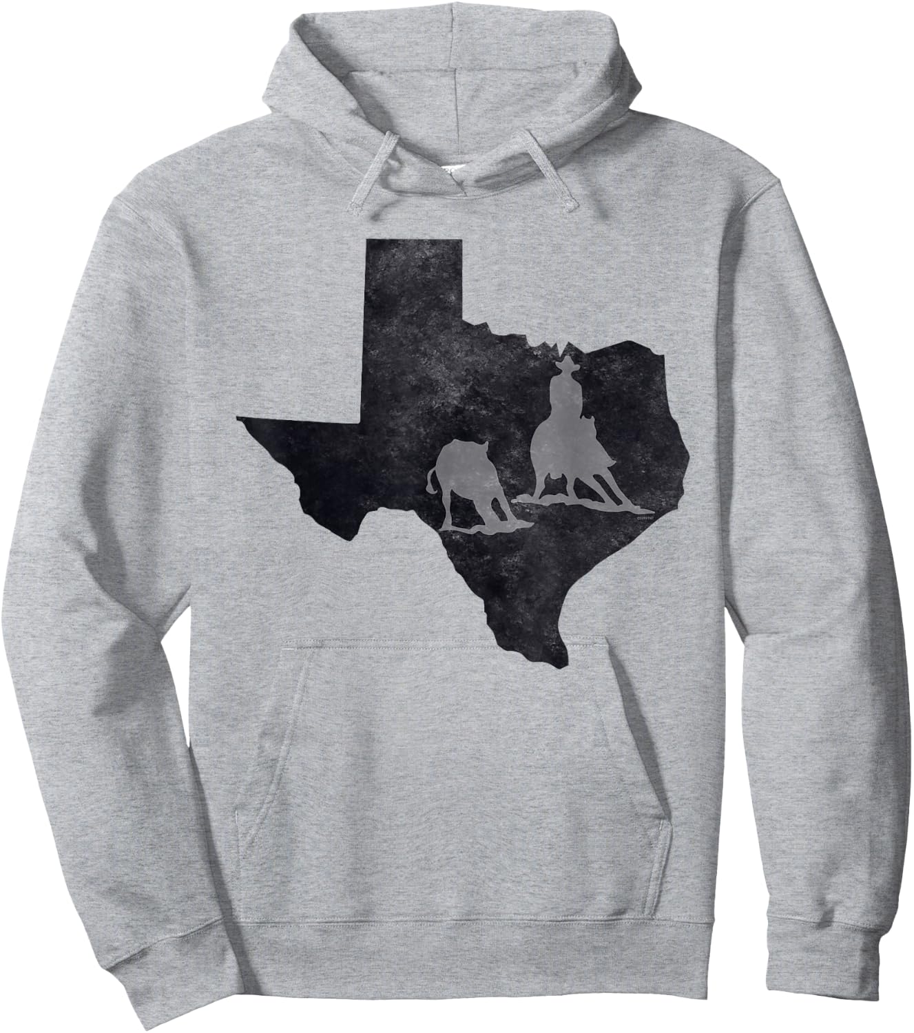 Texas Cutting Horse Hoodie - Hoodie | Ash