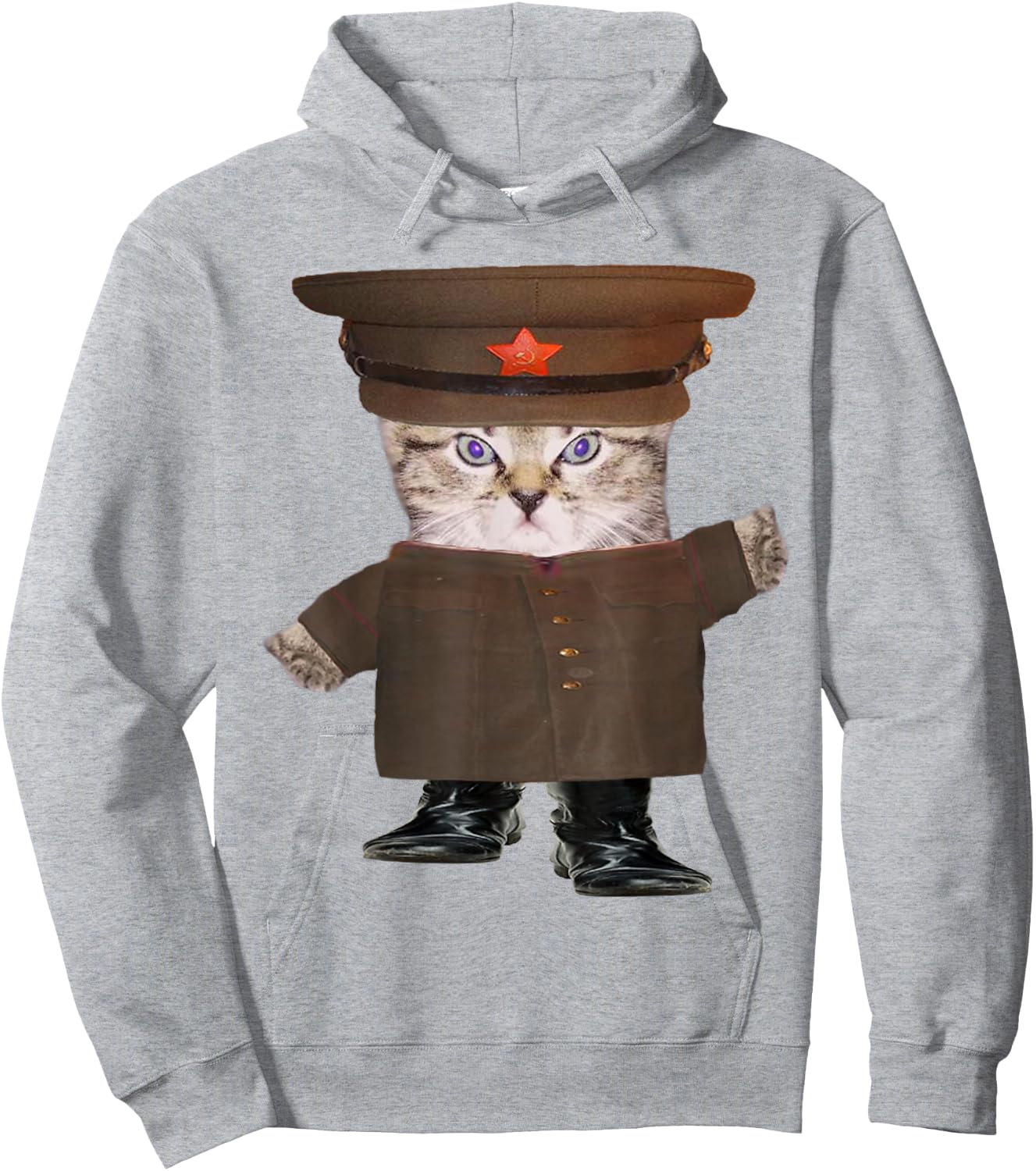 Red Army Kitten Hoodie - Hoodie | Ash