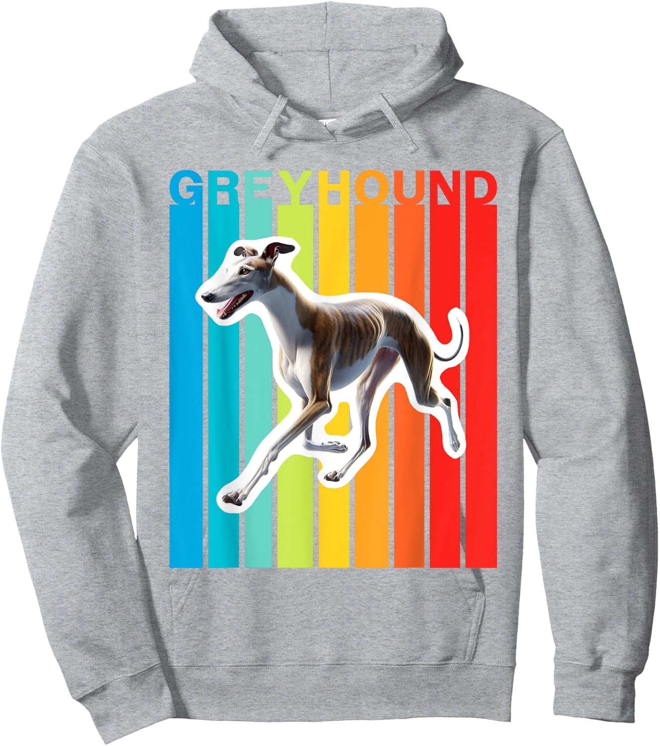 Colorful Greyhound Hoodie - Hoodie | Ash