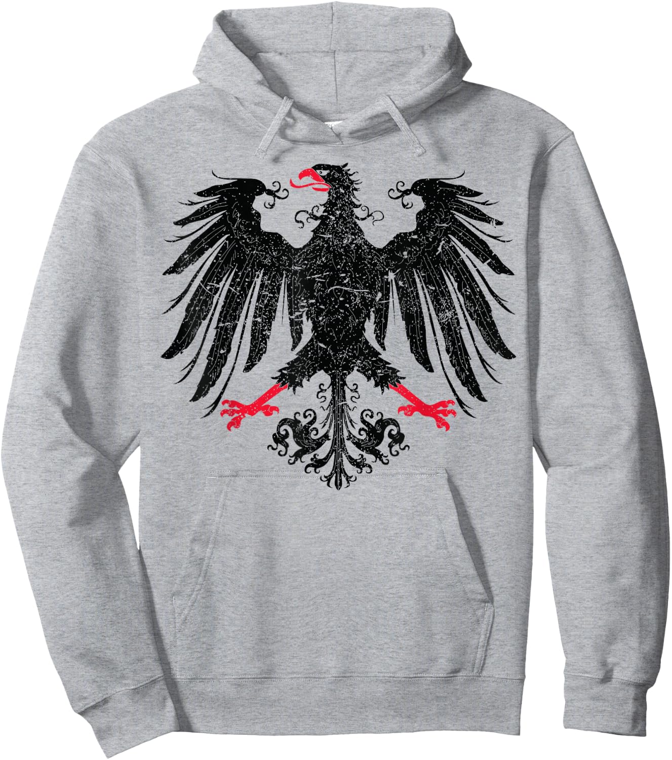 German Oktoberfest Eagle Coat of Arms Heraldry Hoodie - Hoodie | Ash