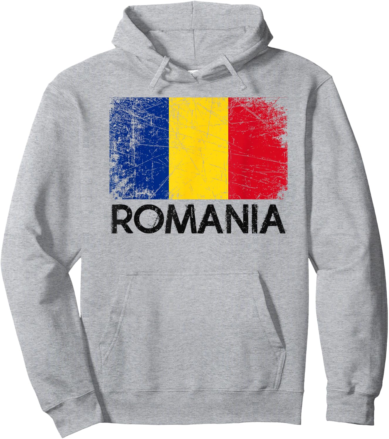 Romanian Flag | Vintage Made In Romania Gift Hoodie - Hoodie | Ash
