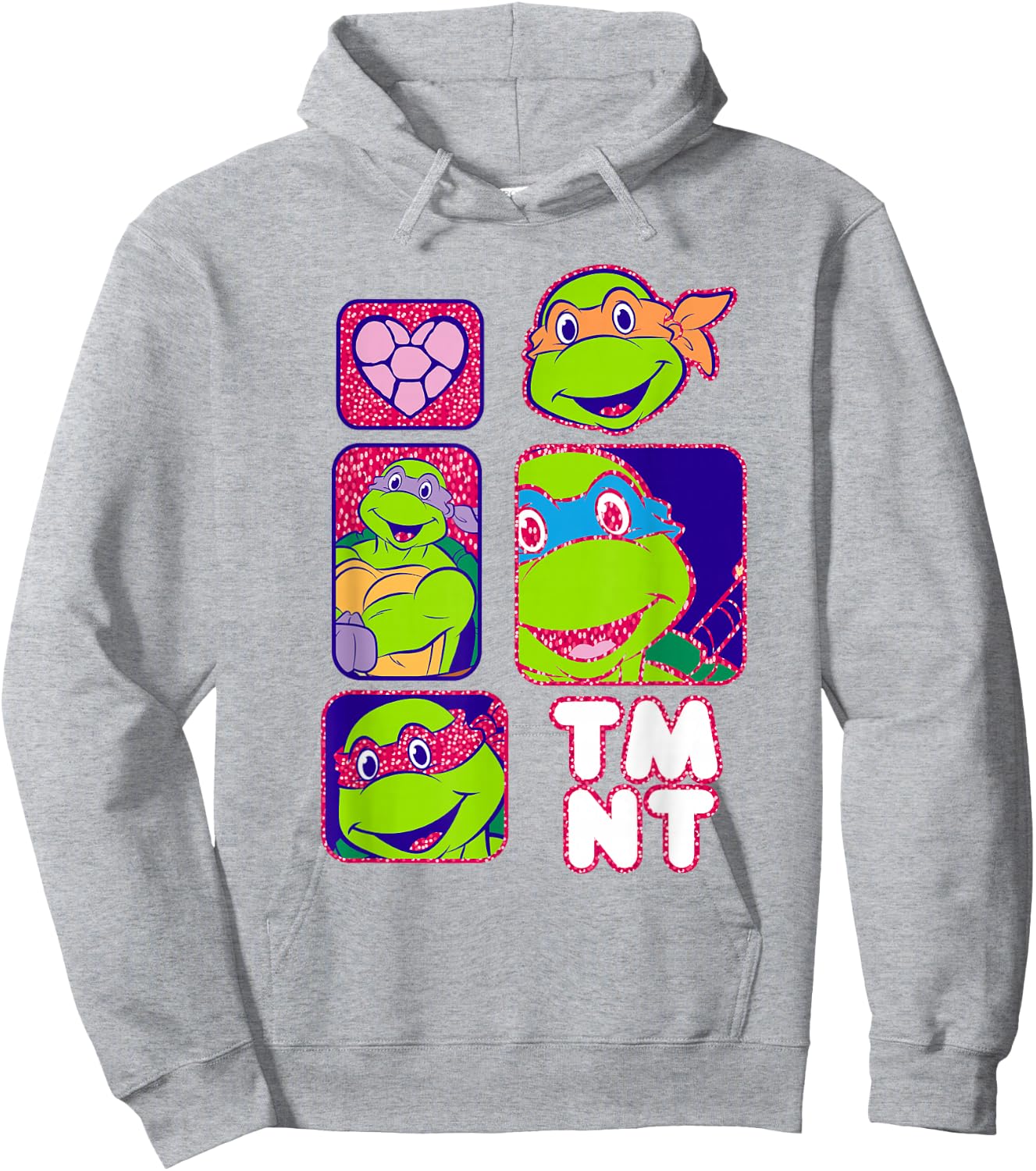 Teenage Mutant Ninja Turtles TMNT Box Portraits Hoodie - Hoodie | Ash