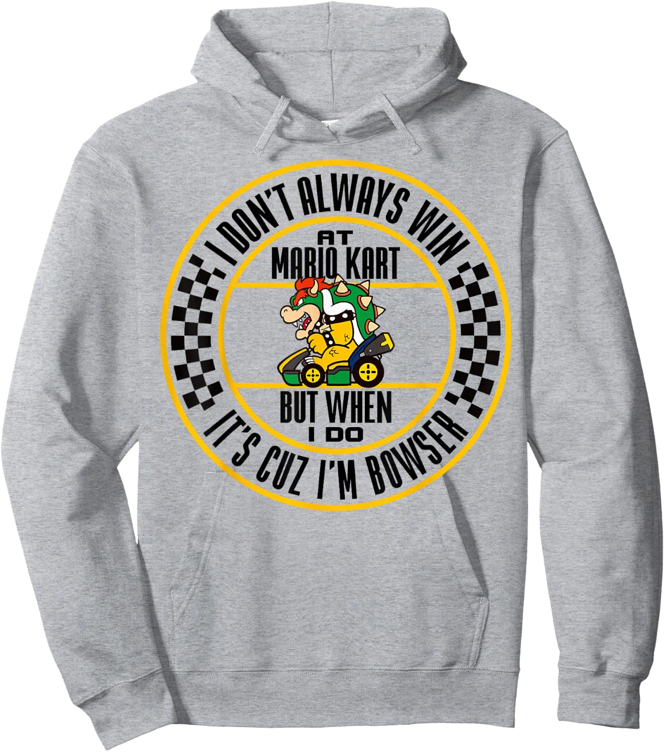 Nintendo Mario Kart Winning As Bowser Graphic Hoodie - Hoodie | Ash
