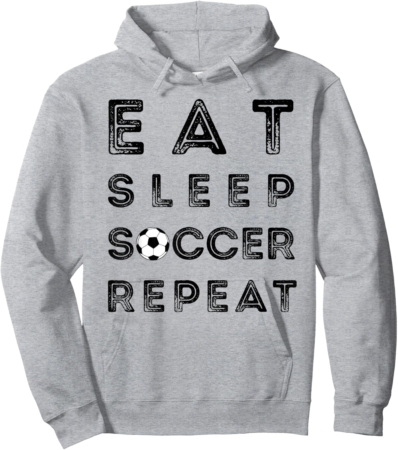 Eat Sleep Soccer Repeat Fans Funny Training Hoodie - Hoodie | Ash