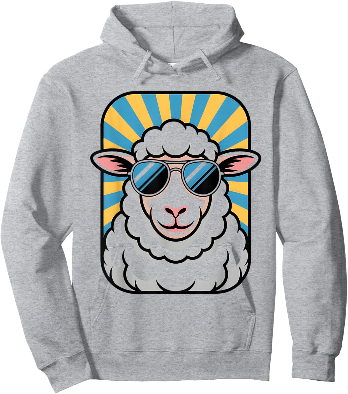 Cute Sheep Farm Animals for Children Mom Dad Hoodie - Hoodie | Ash