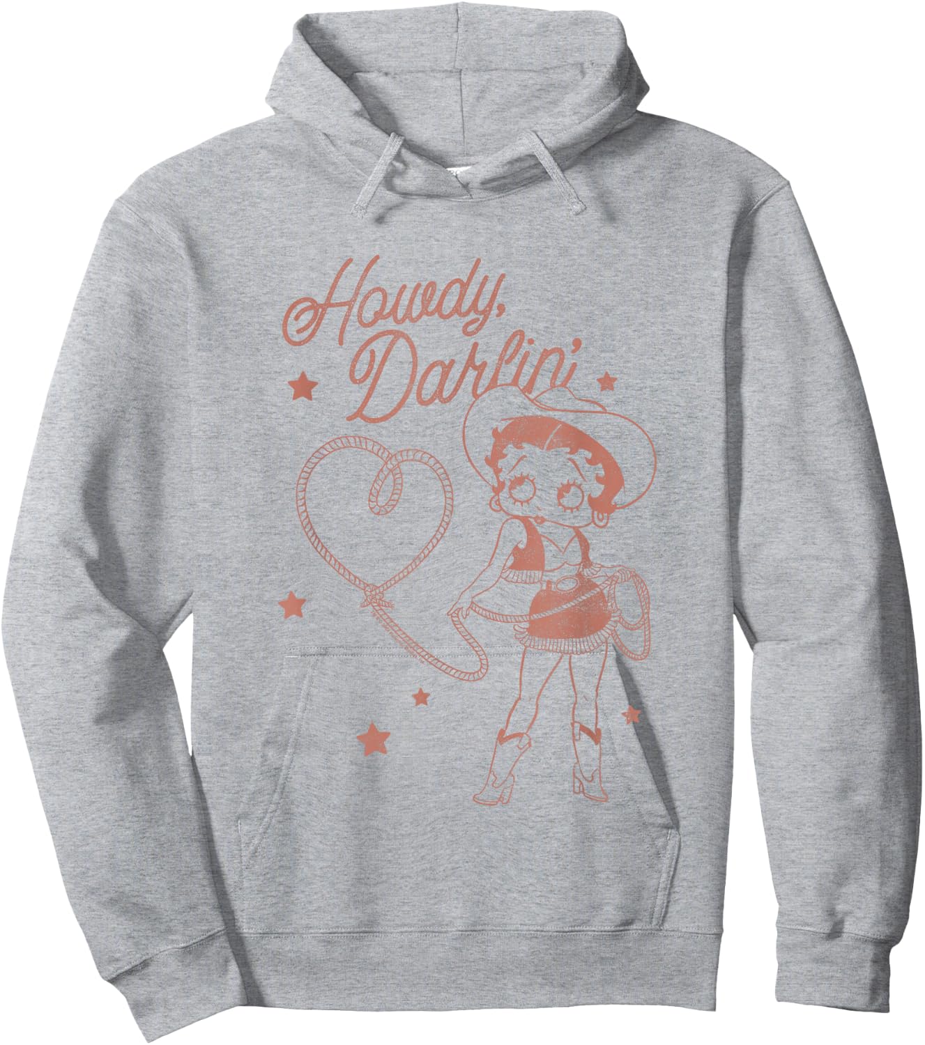 Betty Boop Howdy Darlin' Vintage Rodeo Betty Hoodie - Hoodie | Ash