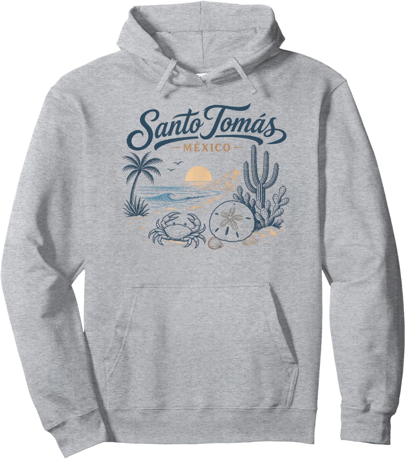 Santo Tomas Mexico Hoodie - Hoodie | Ash