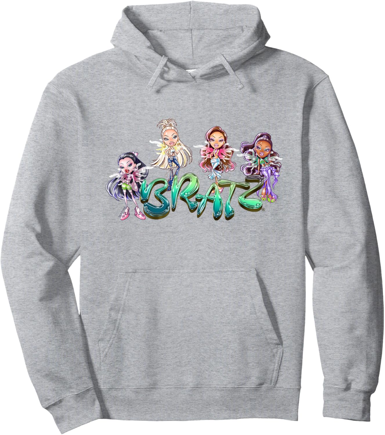 Bratz Fashion Pixiez Vintage Group Shot Hoodie - Hoodie | Ash