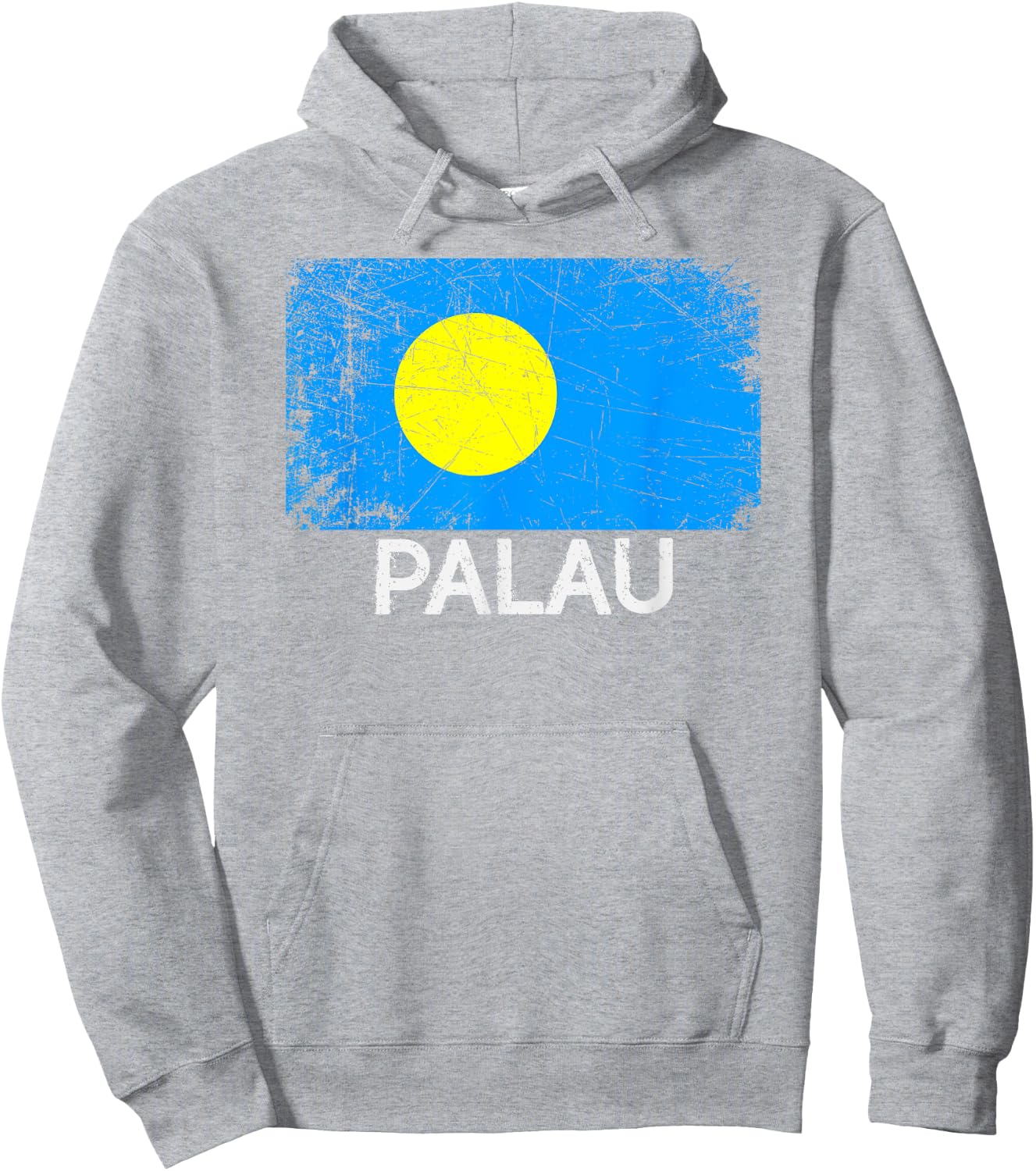 Palauan Flag | Vintage Made In Palau Gift Hoodie - Hoodie | Ash
