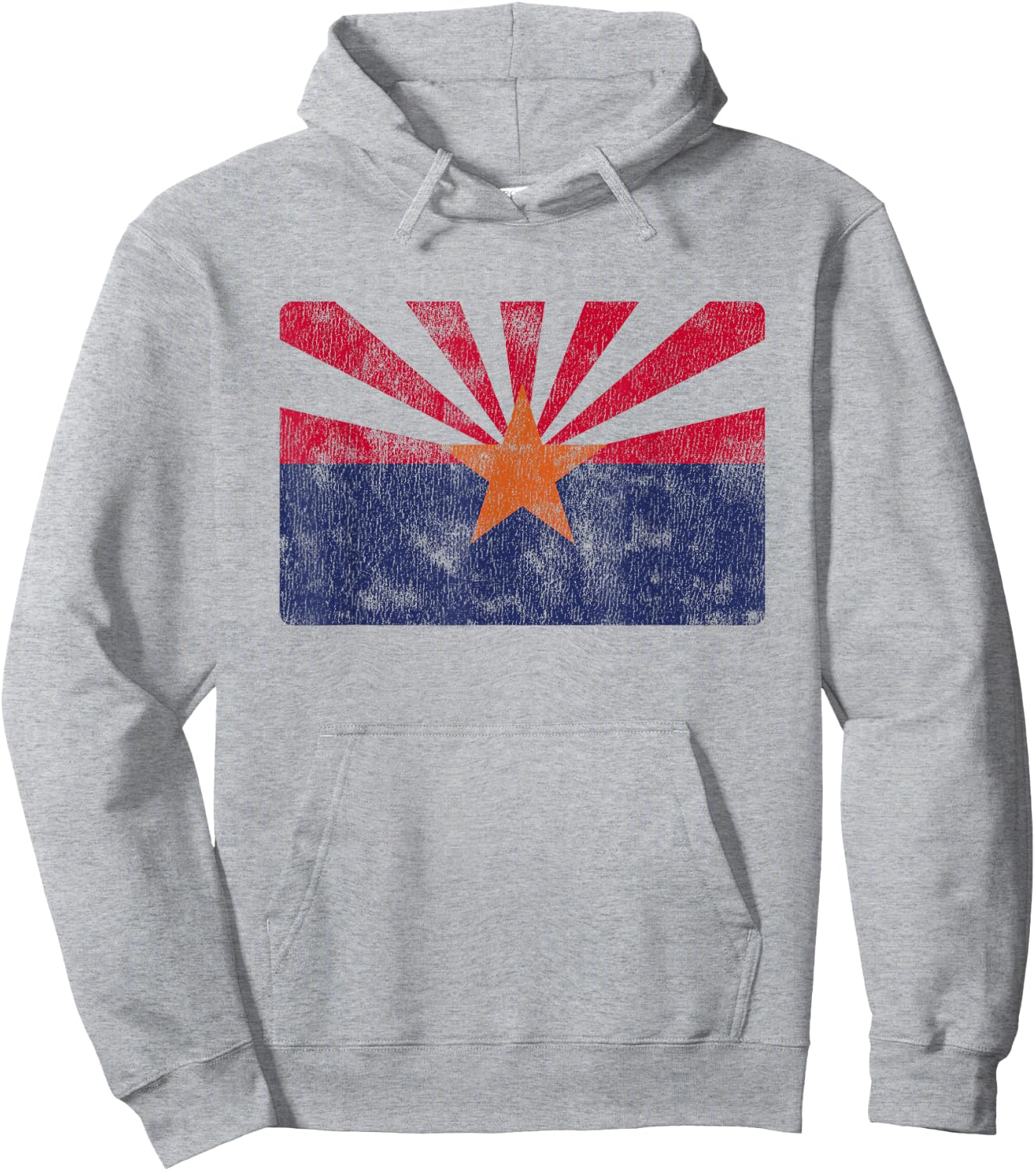 Retro Arizona Flag of AZ Souvenir Hoodie - Hoodie | Ash
