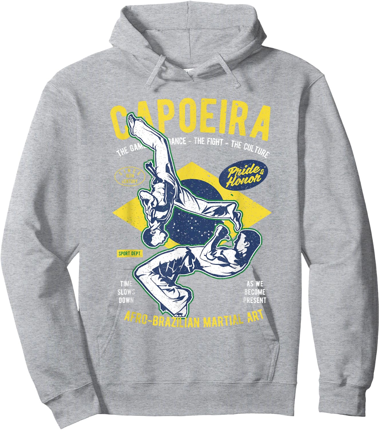 Brazilian Flag Capoeira , Women, Kids Hoodie - Hoodie | Ash