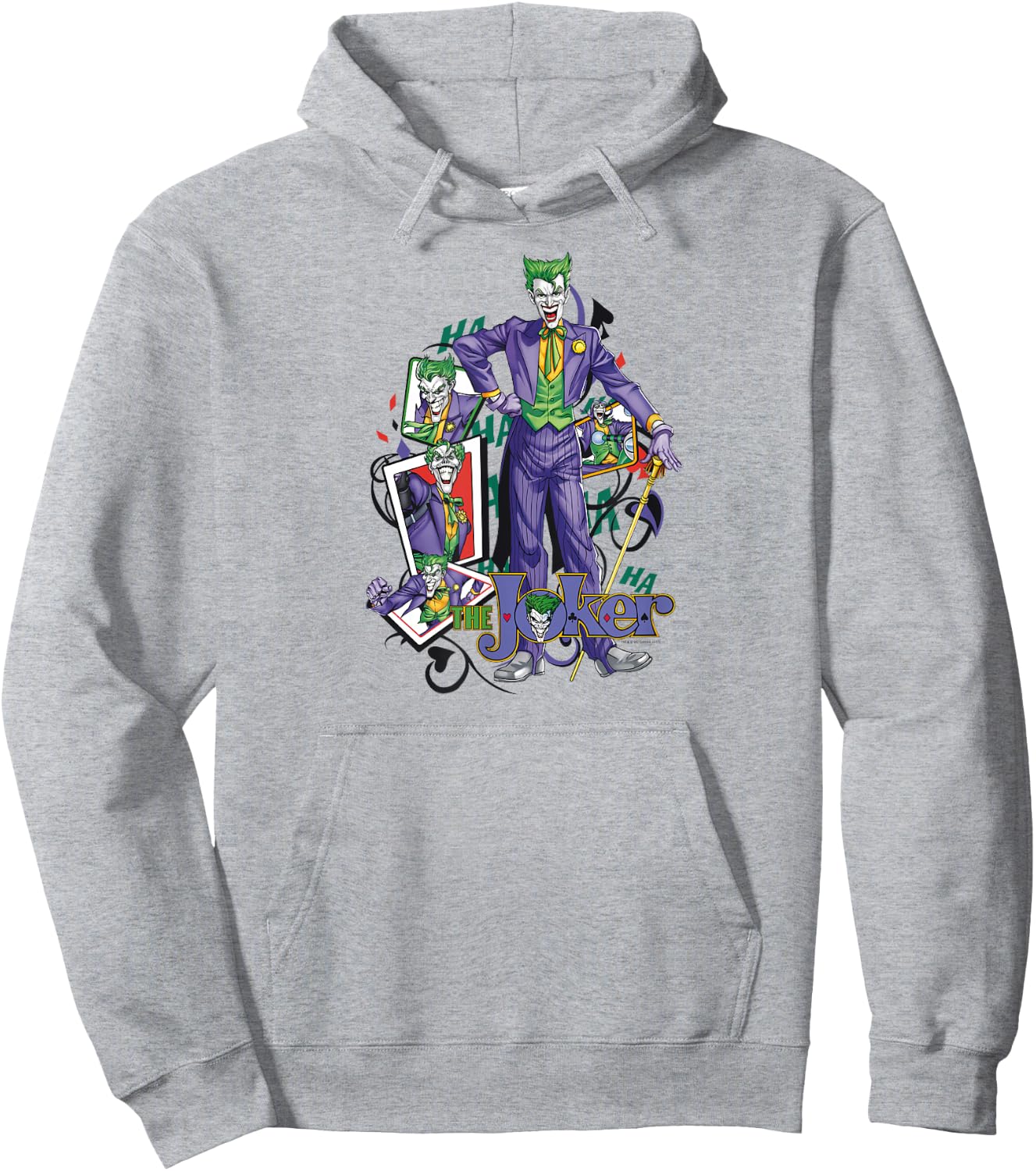 Batman the Joker Wild Cards Hoodie - Hoodie | Ash