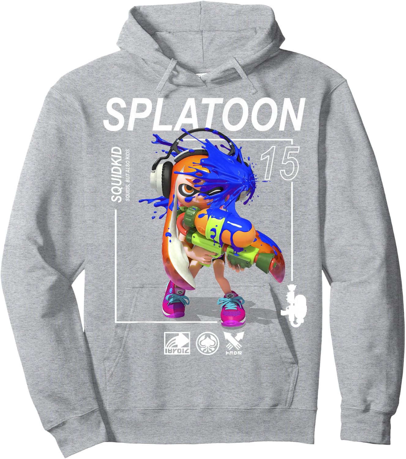 Nintendo Splatoon Squids But Also Kids Graphic Hoodie - Hoodie | Ash