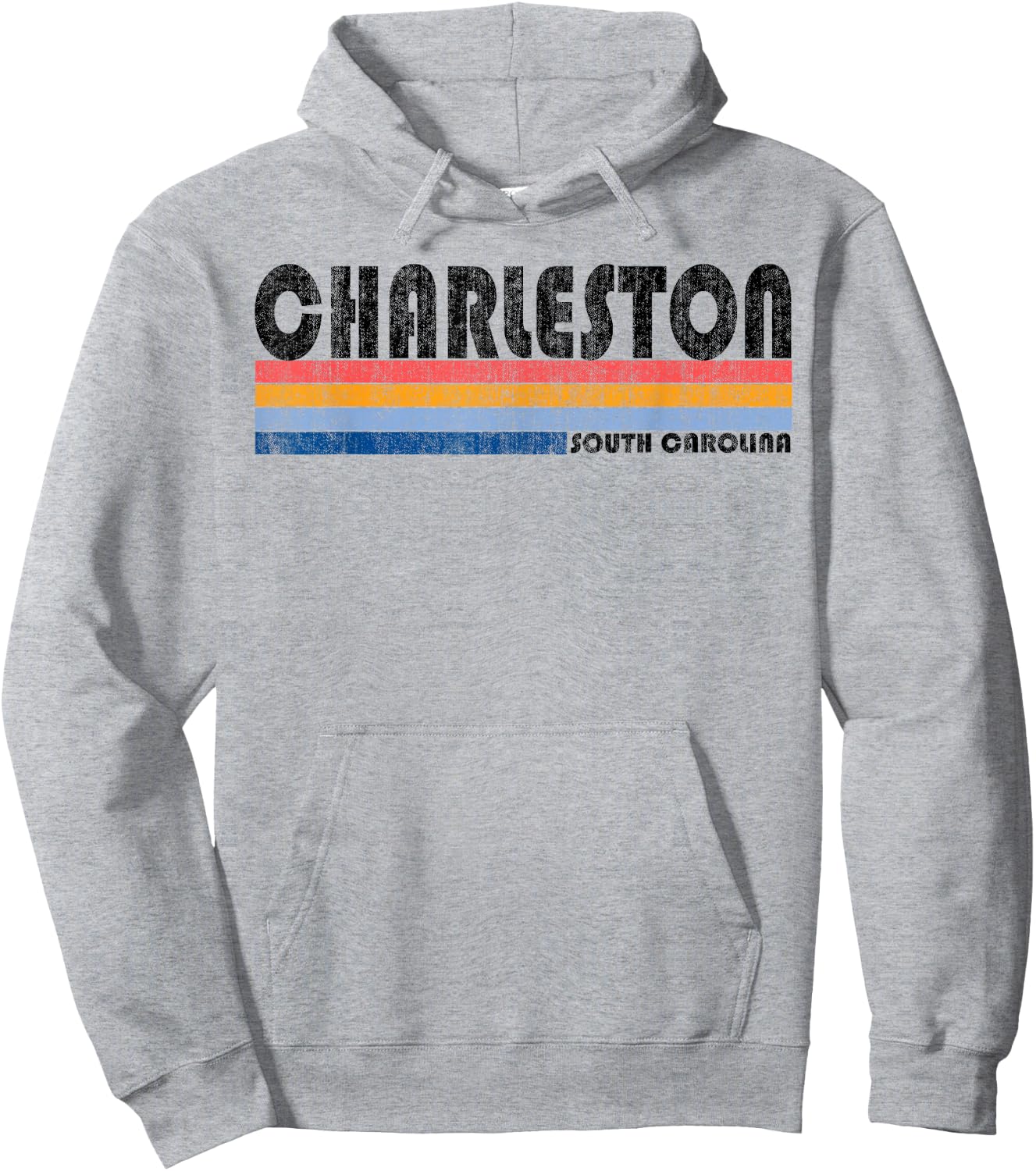 Vintage 1980s Style Charleston, SC Hoodie - Hoodie | Ash