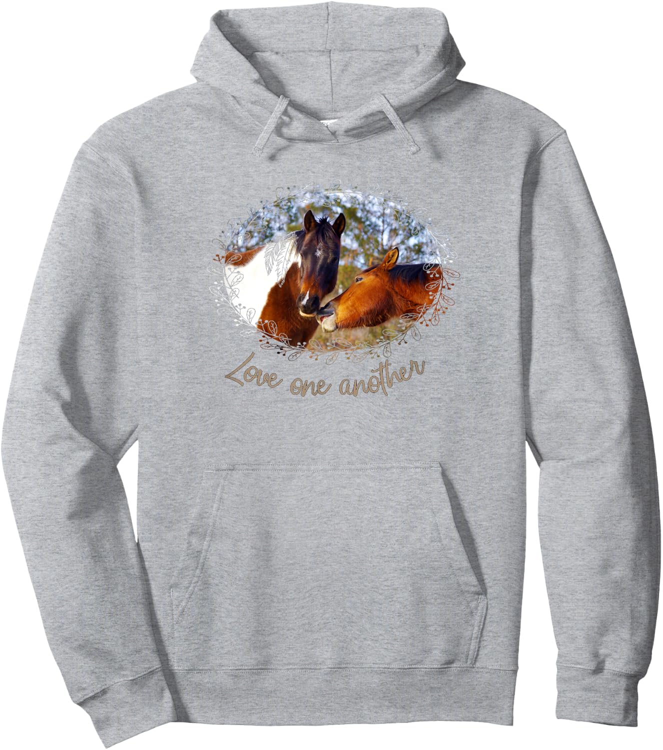 Paint Horse - Love one another Hoodie - Hoodie | Ash