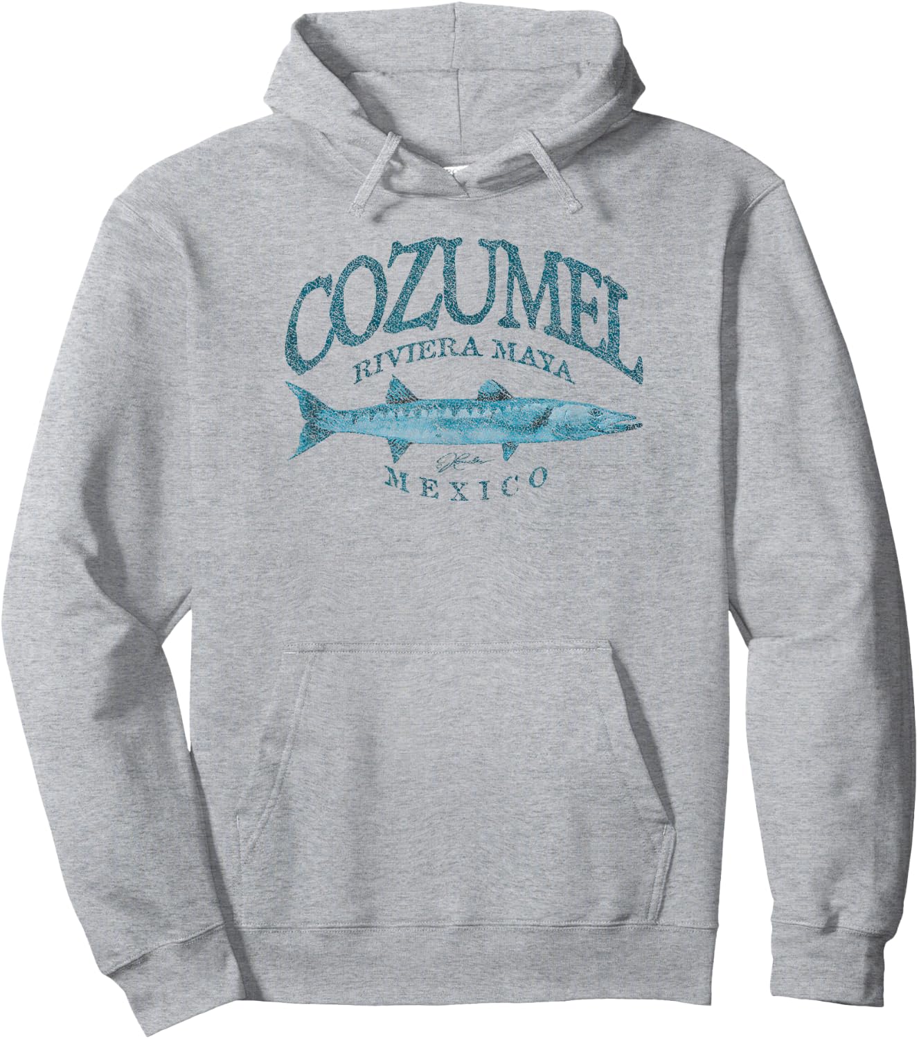 JCombs: Cozumel, Mexico, Great Barracuda Hoodie - Hoodie | Ash