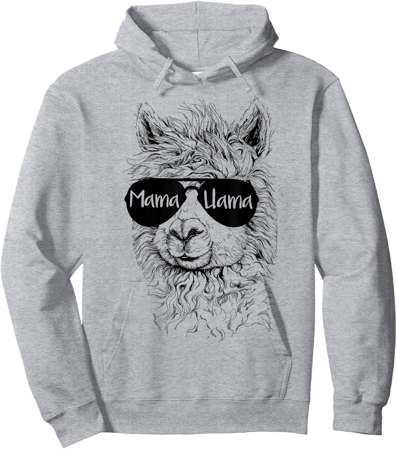 Llama Lover Mama Llama Hoodie - Hoodie | Ash