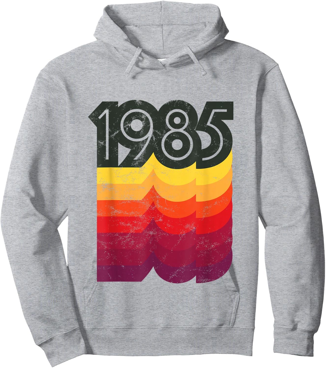 Birthday 80s Style Retro 1985 Hoodie - Hoodie | Ash