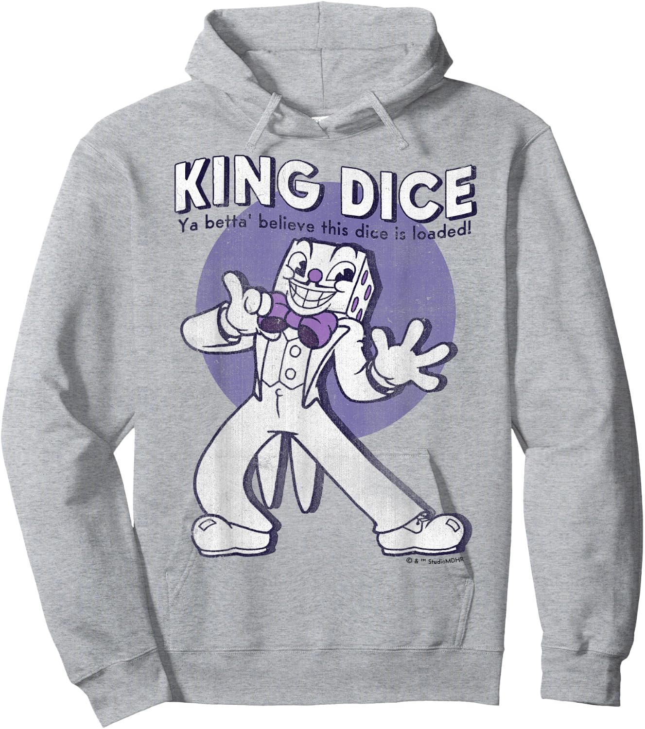 Cuphead King Dice This Dice is Loaded Hoodie - Hoodie | Ash