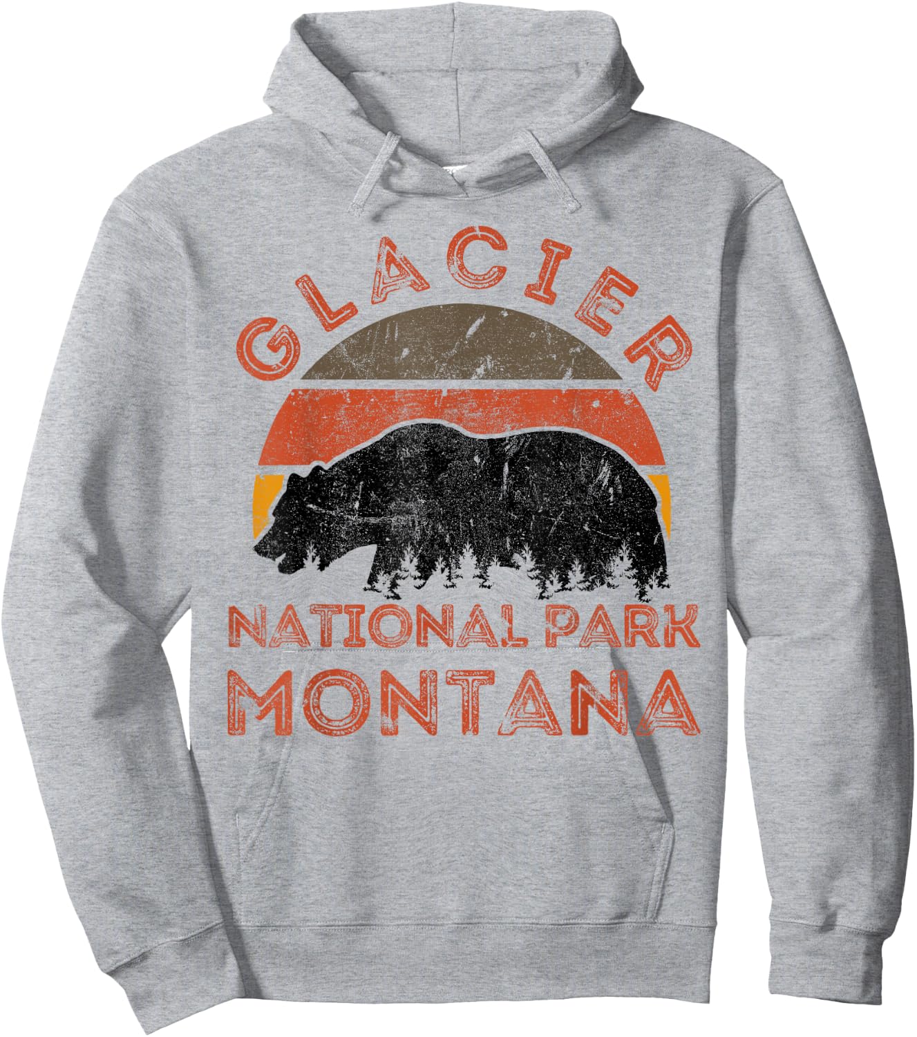 Glacier National Park Hoodie - Hoodie | Ash