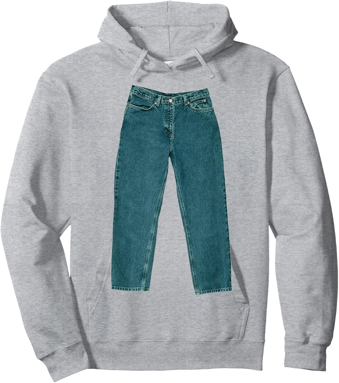 Pants on a Shirt - Funny, Ironic Hoodie - Hoodie | Ash