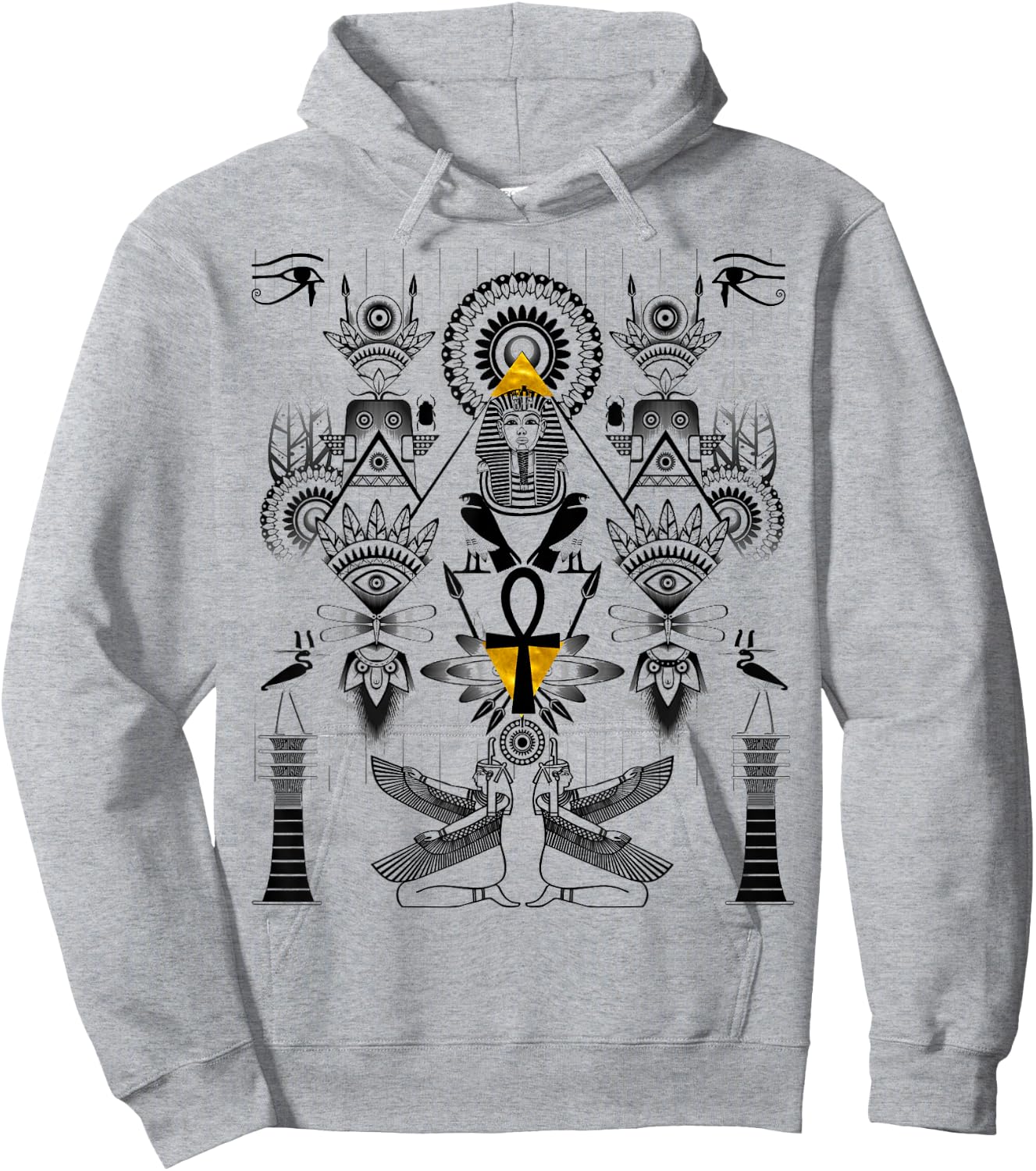 Psychedelic Inspiration Egyptian Hoodie - Hoodie | Ash