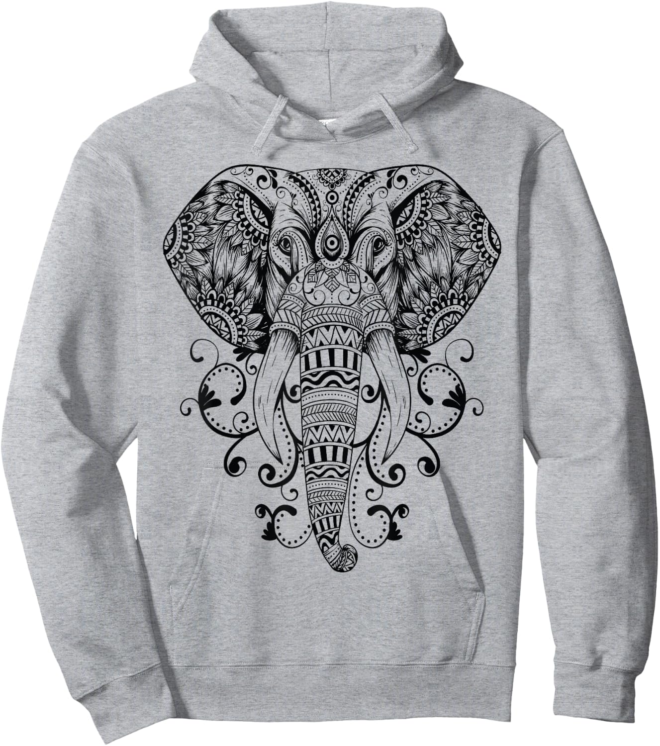 Elephant T Shirt Steampunk Hoodie - Hoodie | Ash