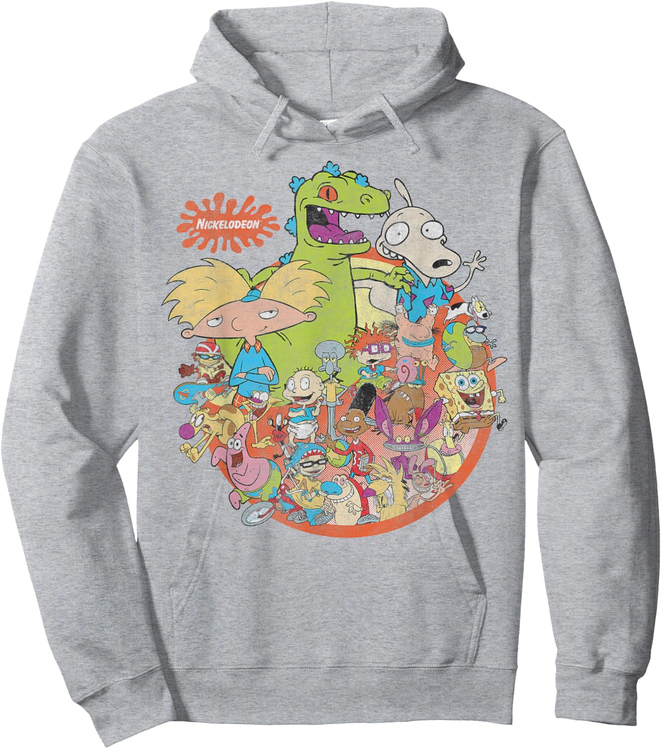 Nickelodeon 90's Nicktoons Graphic Hoodie - Hoodie | Ash