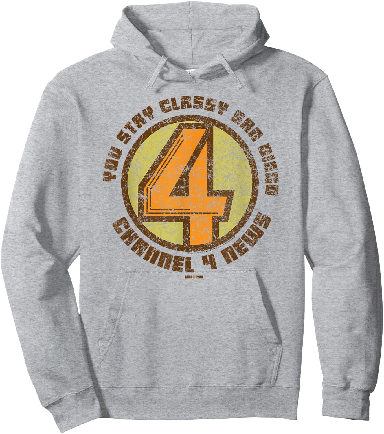 Anchorman Channel 4 News Hoodie - Hoodie | Ash