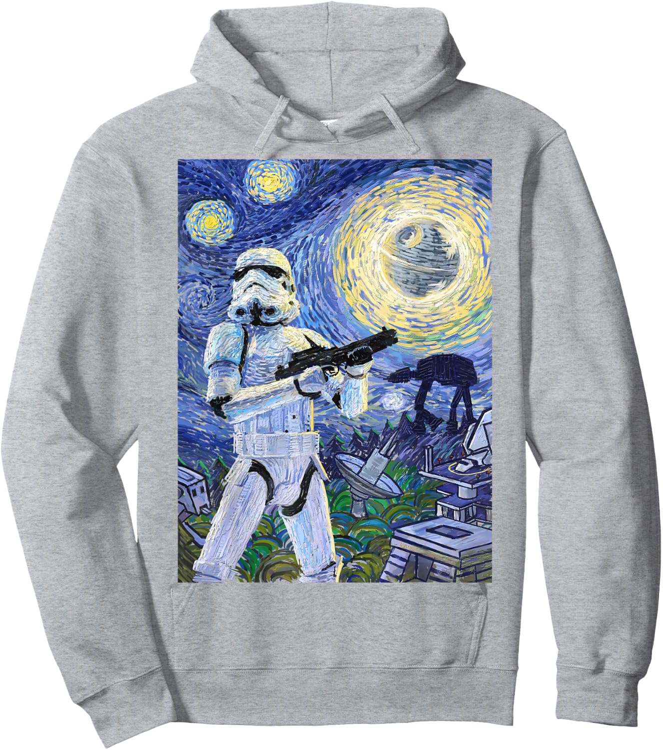 Star Wars Stormtrooper Starry Night Graphic Hoodie - Hoodie | Ash