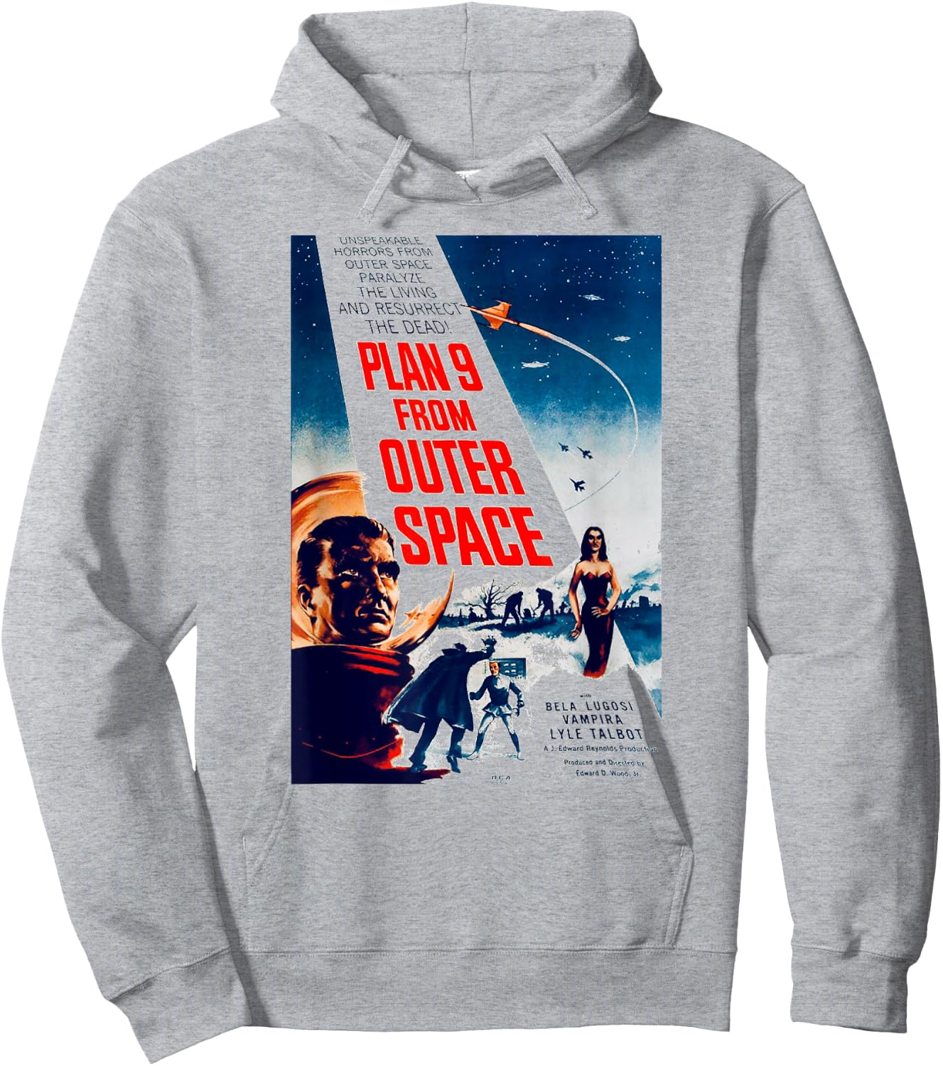 Plan 9 From Outer Space Hoodie - Hoodie | Ash