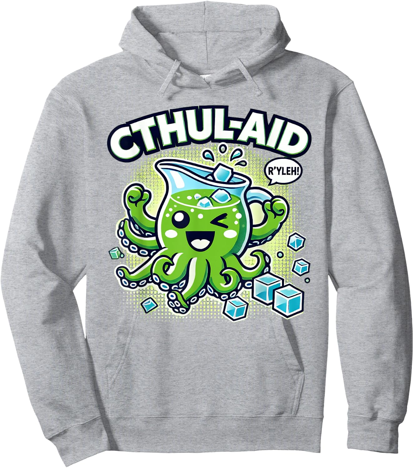 CTHULHU FAN CLUB SHOP Cthulhu-Aid Funny Cthulhu Hoodie - Hoodie | Ash