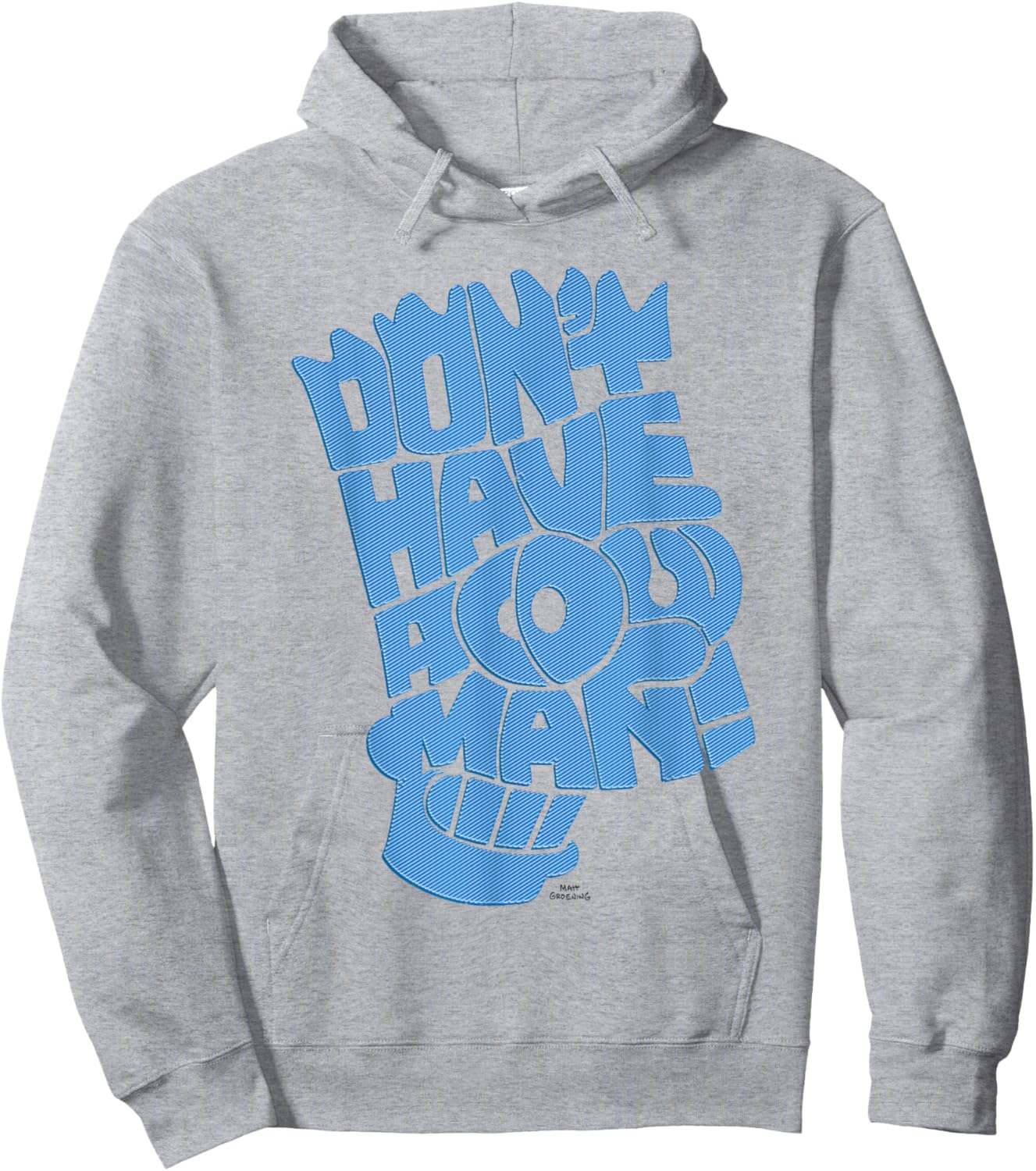The Simpsons Don't Have A Cow Man Retro Hoodie - Hoodie | Ash