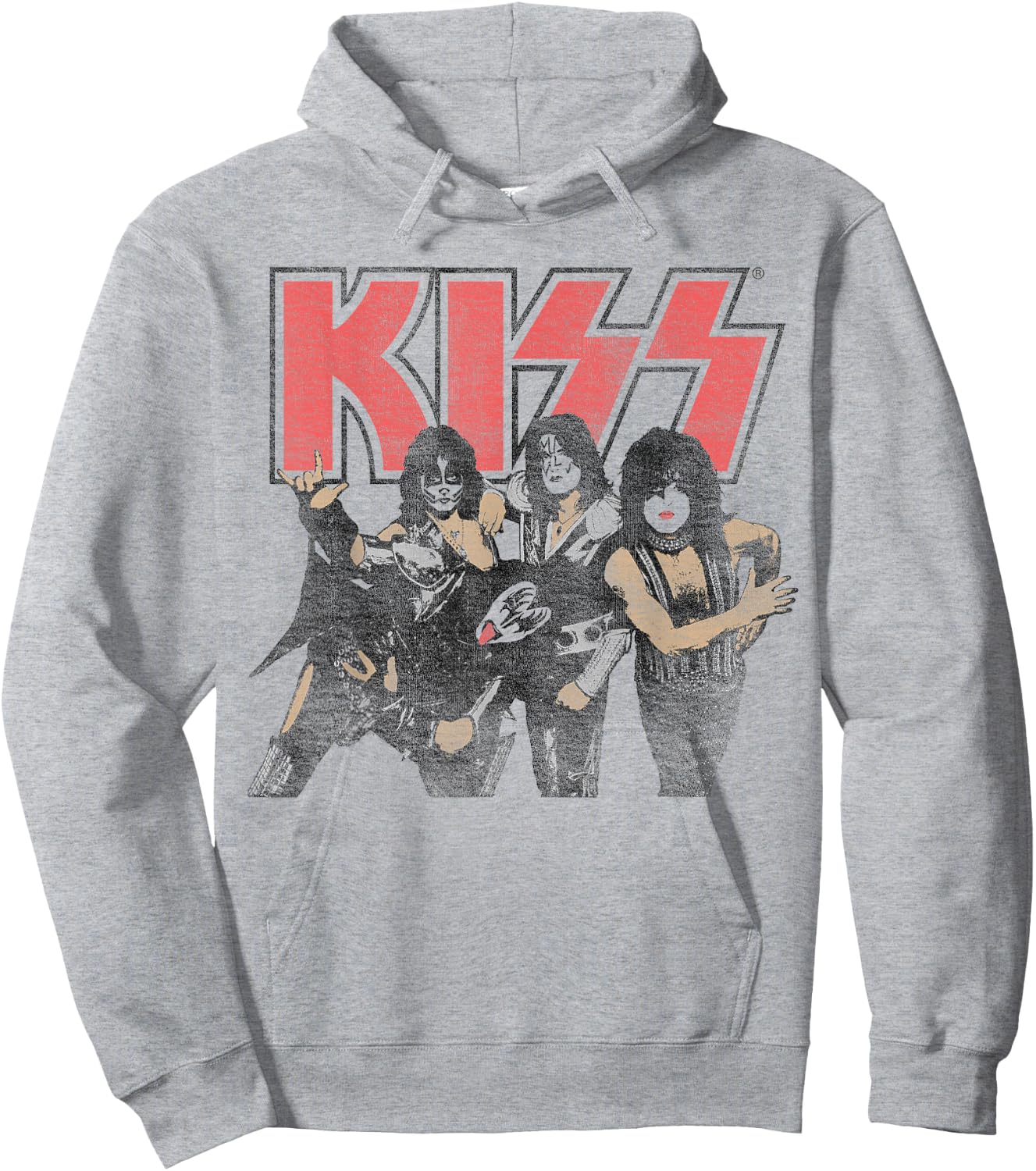 KISS - Shout it Out Loud Portrait Hoodie - Hoodie | Ash