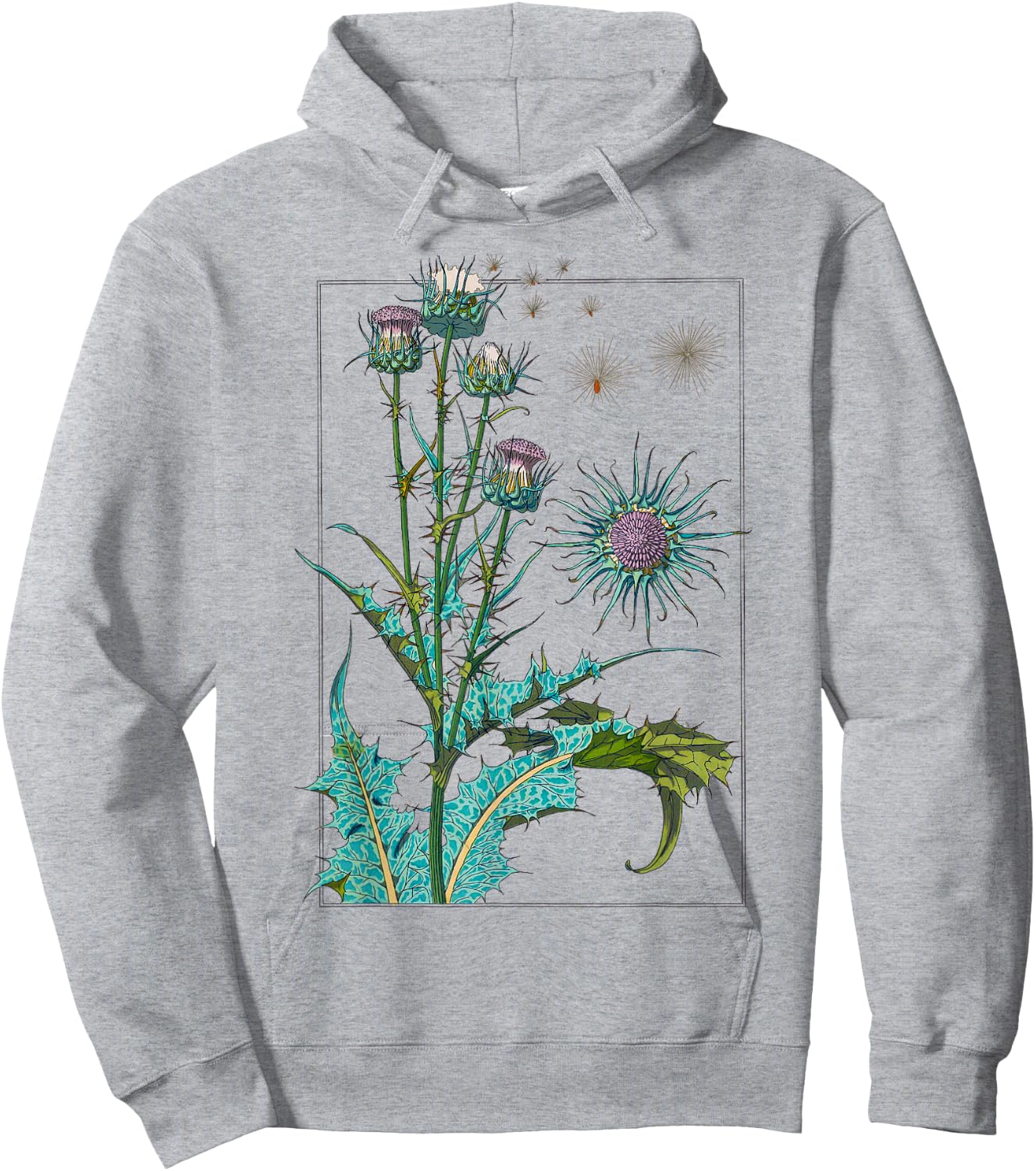 Thistle Flower Scotland Loves Scottish Thistle Hoodie - Hoodie | Ash